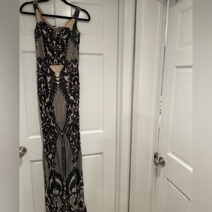 Black sequin formal gown